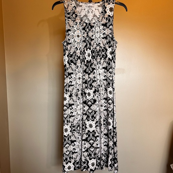 croft & barrow Dresses & Skirts - Croft & Barrow black tan white dress size small